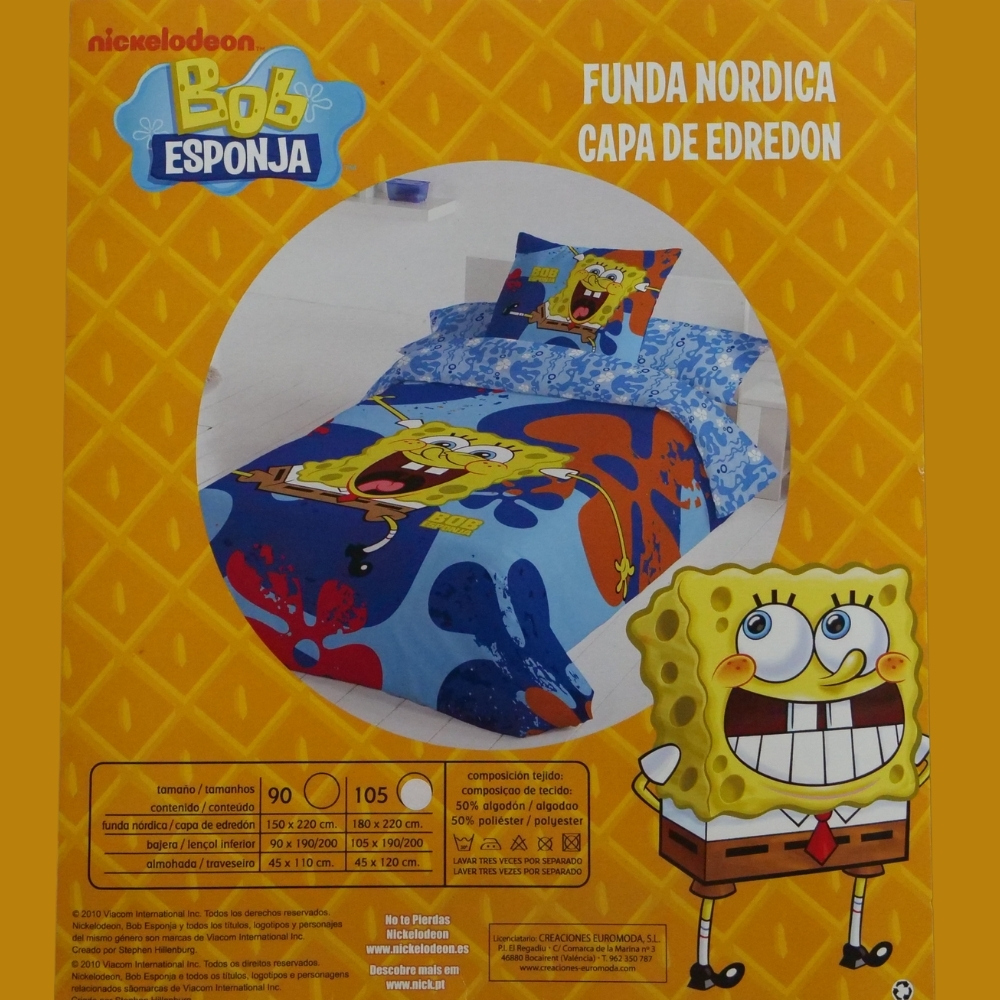 Funda nórdica de BOB ESPONJA cama 105