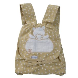 Mochila punto de cruz huellas